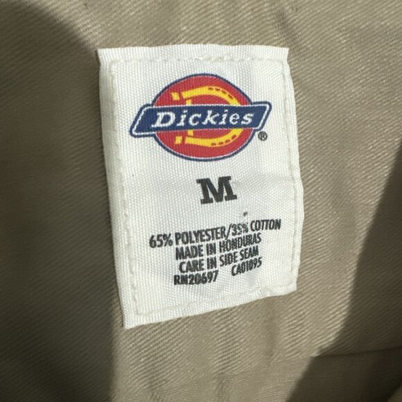 Dickies Men classic authentic workwear Beige Button Up With Long Sleeves|Size:M - Picture 2 of 5